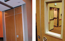 Storage pocket doors